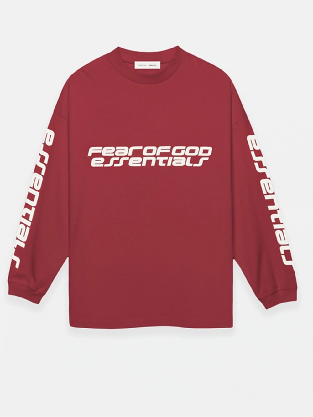 Fear of God Essentials Crimson Red Long Sleeve